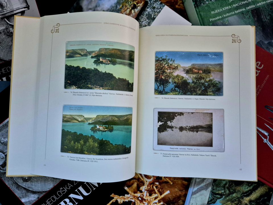 Rijeka Krka na starim razglednicama: Nacionalni park školama diljem županije donirao još jednu knjigu