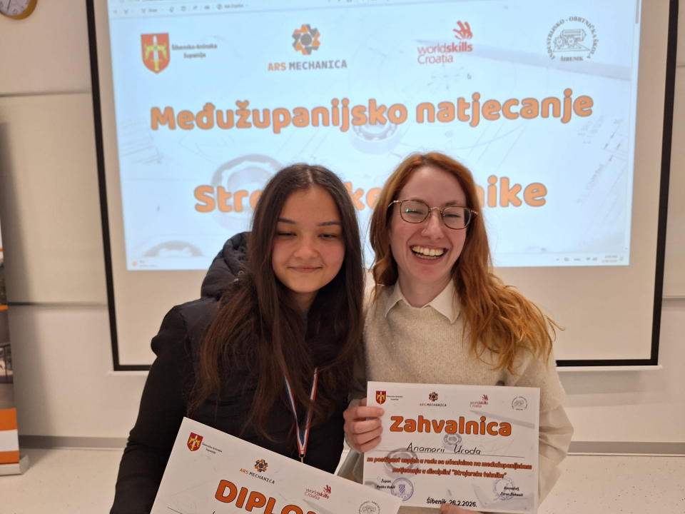 Učenici šibenske Tehničke i Industrijsko-obrtničke plasirali se na državno WordSkills natjecanje