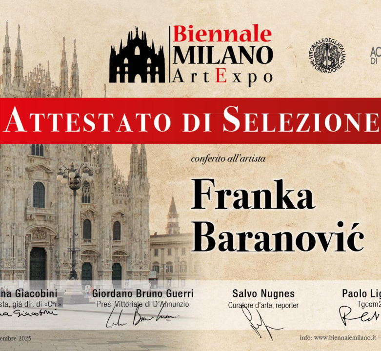 Franka Baranović pozvana na sudjelovanje na milanskom bijenalu