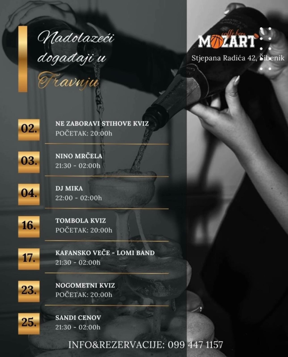 FOTO Ne propustite trodnevni program u Mozartu: Kviz 'Ne zaboravi stihove', Nino Mrčela i DJ party!