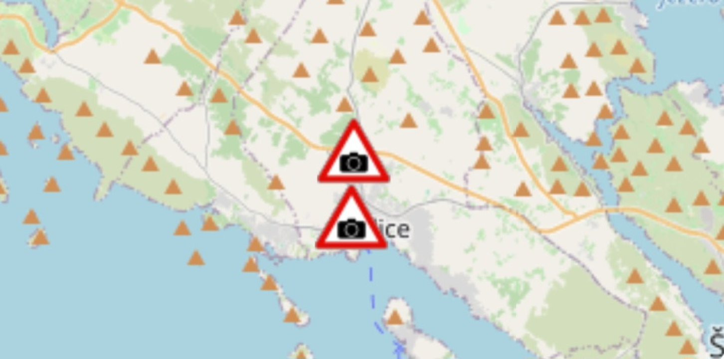 Interaktivna mapa: Evo svih lokacija prometnih kamera u Šibensko-kninskoj županiji