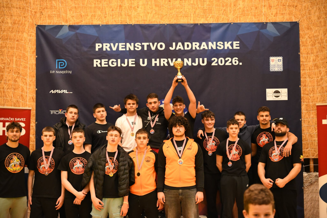 Hrvački klub Šibenik izvrstan na Prvenstvu jadranske regije