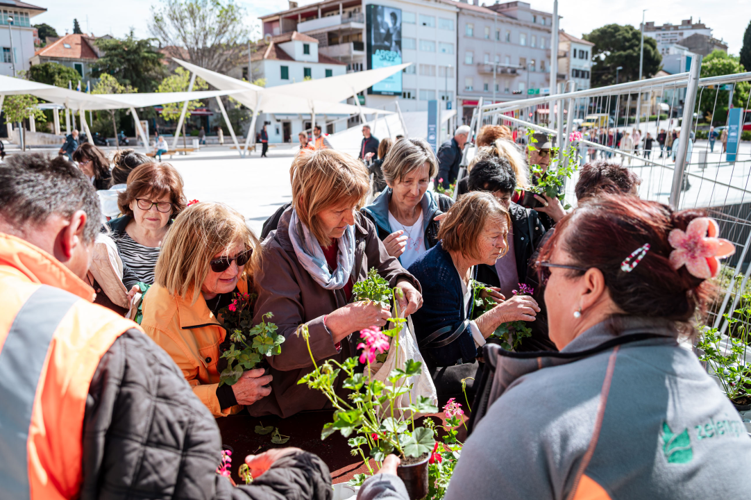 FOTO Građanima na Poljani podijeljeno 2000 sadnica cvijeća, predškolci uživali u edukativnim predstavama
